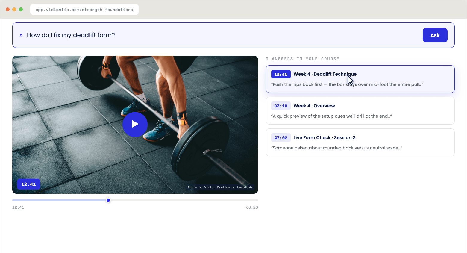Vidlantic product demo video